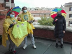 Materiale per i partecipanti al Piedibus ad Ancona