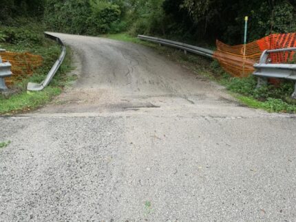 Rampa di accesso di un cavalcavia a Falconara