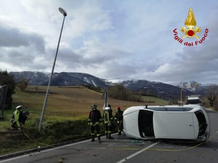 Incidente stradale a Fabriano