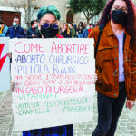 Manifestazione per la legge sull'aborto