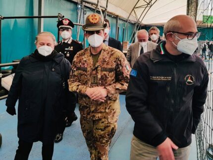 Curcio e Figliuolo in visita ad Ancona