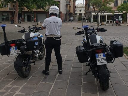 Moto della Polizia Locale di Falconara