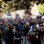 Manifestazione No Green Pass ad Ancona