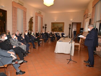 Consegna delle medaglie d'oro presso la Prefettura di Ancona