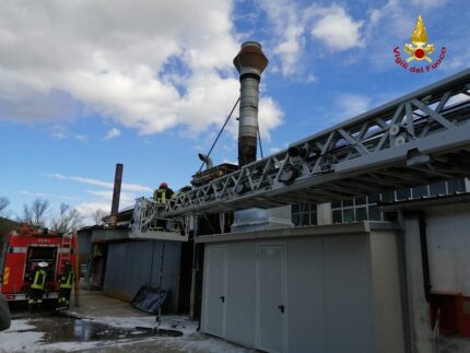 Incendio di un silos a Osimo