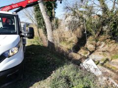 Frigo recuperato lungo il sentiero di Vallemiano ad Ancona