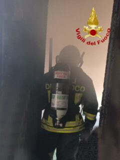 Incendio in appartamento a Montemarciano