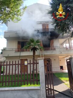 Incendio in appartamento a Montemarciano