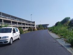 Asfaltatura della strada per l'aeroporto di Falconara