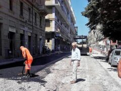 Lavori in corso Amendola ad Ancona