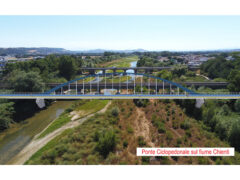 Ponte ciclopedonale sul fiume Chienti