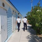 Controlli in spiaggia della Polizia Locale di Falconara