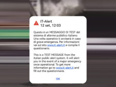 IT-Alert - Messaggio di test inviato il 12 settembre 2023 nelle Marche