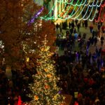 Albero di Natale in piazza Roma ad Ancona