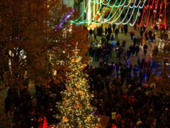 Albero di Natale in piazza Roma ad Ancona