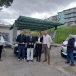 Pensilina per la ricarica di auto elettriche inaugurata a Falconara