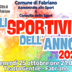 Premiazione a Fabriano degli "Sportivi dell'anno"