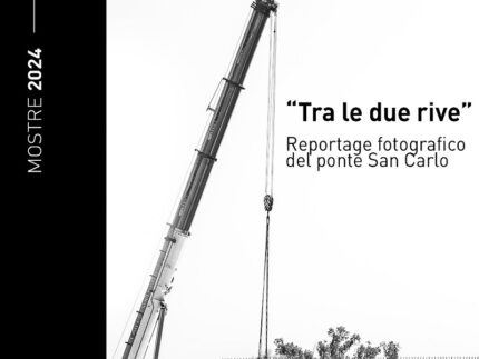 Locandina della mostra "Tra le due rive"