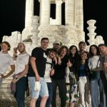 Studenti Erasmus davanti al Monumento al Passetto