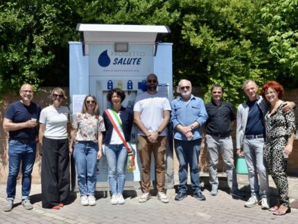 Inaugurazione della nuova casetta dell'acqua a Belvedere Ostrense