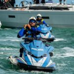 Controlli della Polizia di Stato con le moto d'acqua