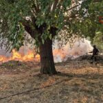 Incendio in località Albacina