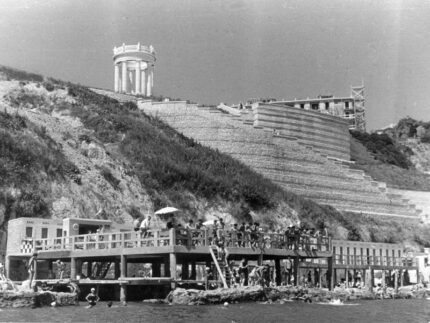 Foto storica della scalinata del Passetto