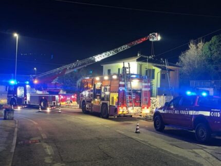 Incendio a Maiolati Spontini