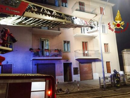 Incendio a Osimo