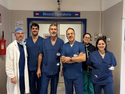 Equipe mediche dell'ospedale di Torrette di Ancona