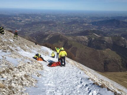 Monte Catria, soccorsi