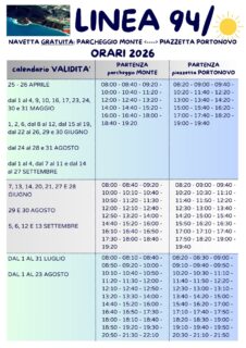 Bus navetta a Portonovo