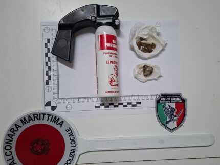Spray lacrimogeno e hashish sequestrati dalla Polizia Locale di Falconara