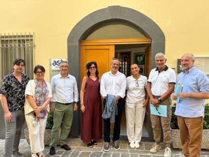 Visita assessore Calcinaro a Presidio sanitario ed RSA Montemarciano