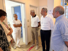 Visita assessore Calcinaro a Presidio sanitario ed RSA Montemarciano