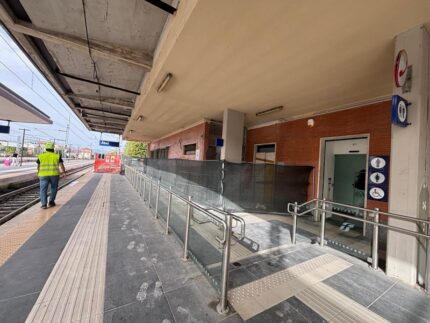 Lavori alla stazione di Jesi