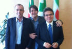 Emanuele Lodolini (in mezzo), Franco Federici e Antonio Mastrovincenzo 