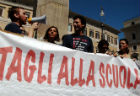 Manifestazione contro i tagli alla scuola