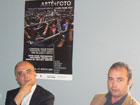 Cerioni e Pesaresi dietro il manifesto di "Artè Foto"