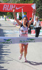 Sonia Cionna all'arrivo