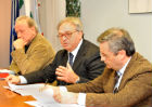 In Regione incontro con il presidente Gian Mario Spacca e gli assessori Almerino Mezzolani e Pietro Marcolini sulle risorse economiche della sanità marchigiana - FOTO di Maurizio Rillo