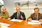 In Regione incontro con il presidente Gian Mario Spacca e gli assessori Almerino Mezzolani e Pietro Marcolini sulle risorse economiche della sanità marchigiana - FOTO di Maurizio Rillo