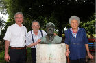 Sandro Freddo, Giovanni
Diotallevi, il busto di Luigi Fagioli e l'autrice dello stesso Giovanna
Fioravanti