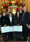 In prima fila: Laura Borgiani (figlia di Alfio), Carmela Filippone, Tiziana Tabassi (nipote di Maria Ridolfi Ottavini) e Giuseppe Gattei. In seconda fila: Stefano Borgiani (figlio di Alfio) e il sindaco Giancarlo Carbini