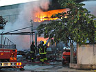 Incendio all'Eurostock di Chiaravalle - Foto: Fabio Rossi