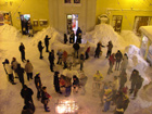 La festa  sulla piazza innevata di Belvedere