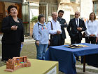 L'inaugurazione della mostra a Loreto 
