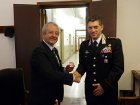 Fiorello Gramillano saluta il colonnello Marino