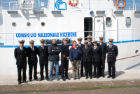 Il Direttore Marittimo delle Marche e Comandante del porto di Ancona, Contrammiraglio (CP) Giovanni Pettorino, insieme ai frequentatori del corso.
