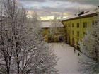 Gelo e cumuli di neve in tutta la ragione